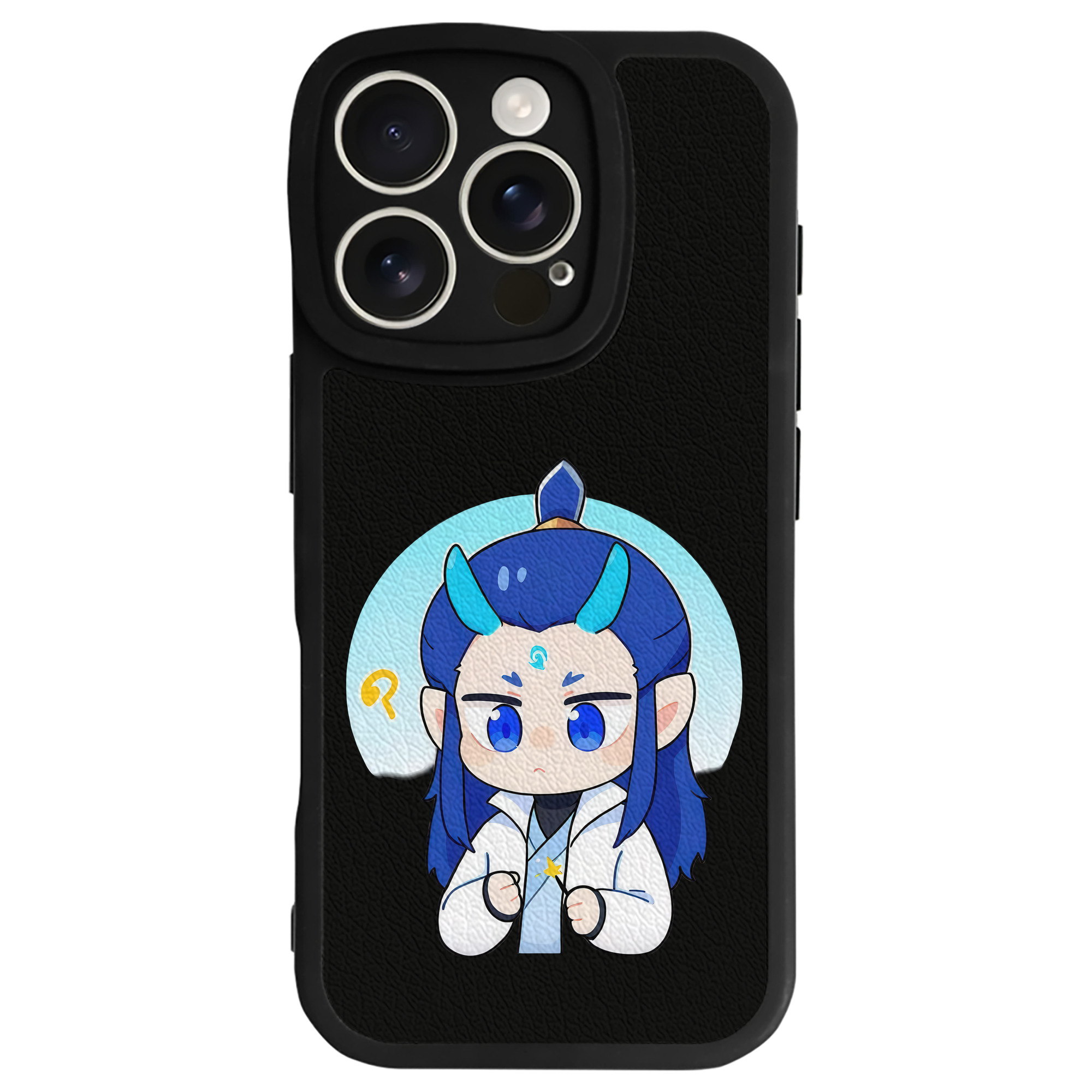 （画像用） Ne Zha 2 ナタ 魔童の大暴れ 【iPhone 16シリーズ対応】シリコンスマホケース（レザー調） 材質：シリコン